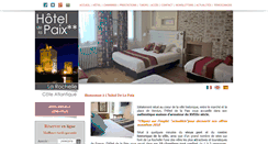Desktop Screenshot of hotelalarochelle.com